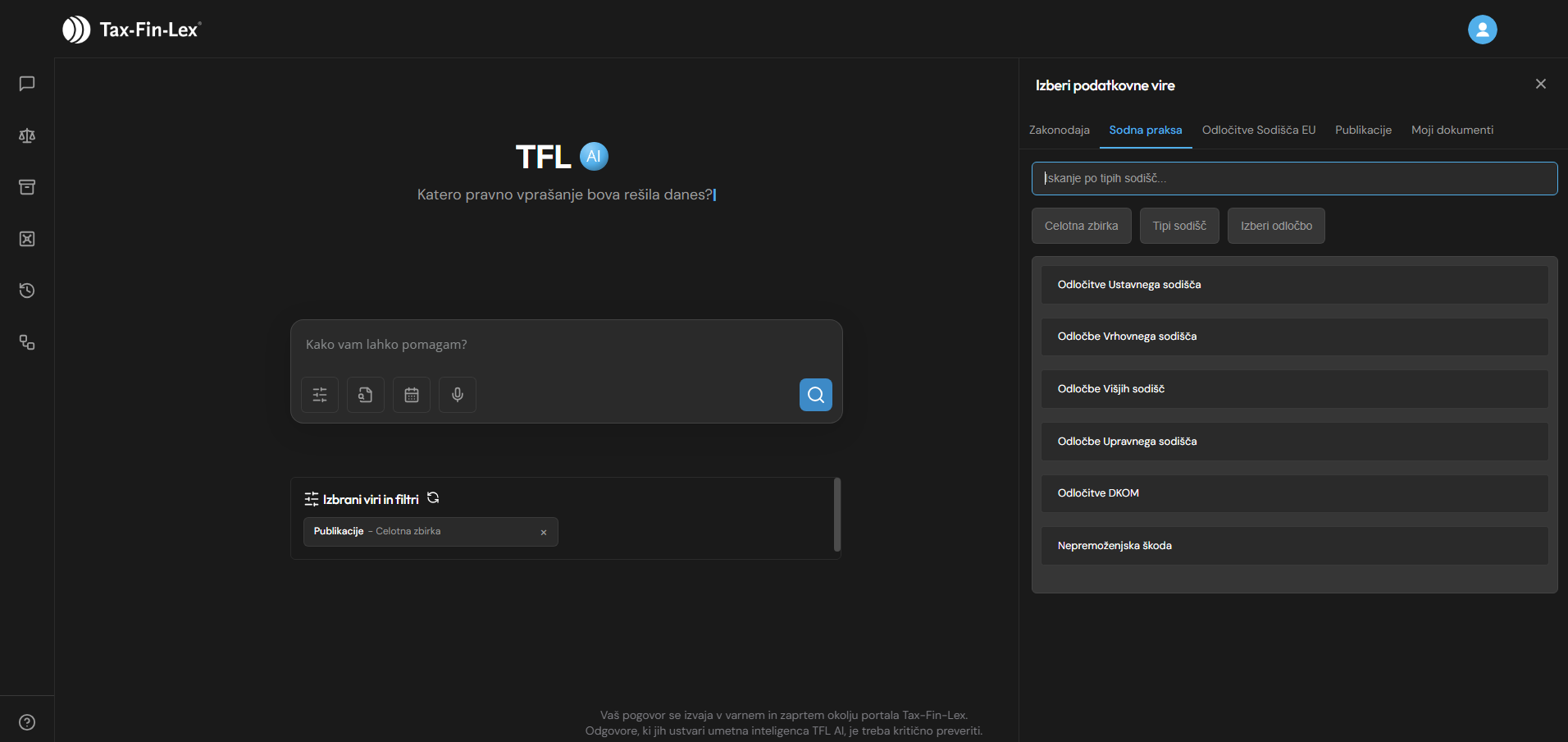 Izbira virov iskanja